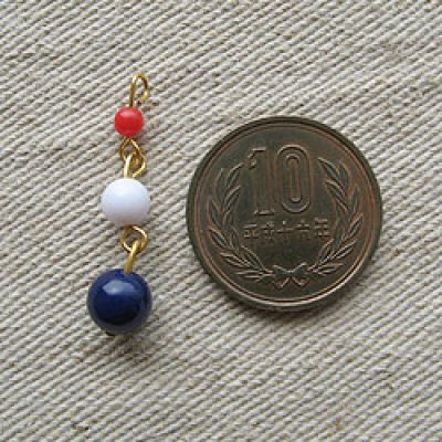 画像1: Vintage Tri-color Drops Charms